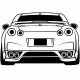 Gtr Nissan R35 Autospost Educativeprintable sketch template