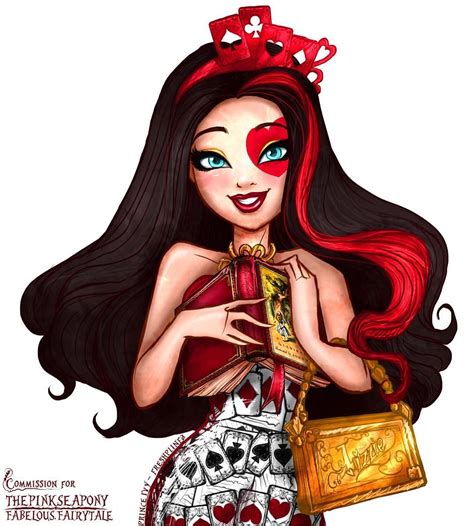 A Drawing Of A Woman With Red Hair And Blue Eyes Holding A Gold Purse