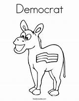 Republican Donkey Democrat sketch template
