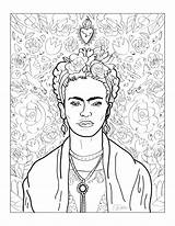 Frida Kahlo Adult sketch template