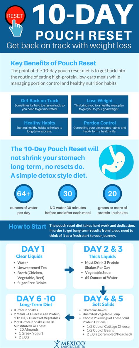 day pouch reset diet infographic pouch reset