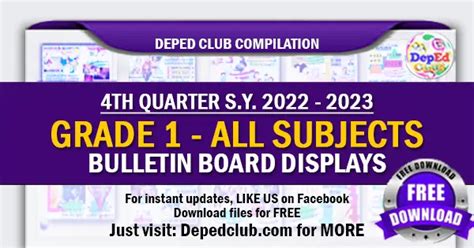grade  bulletin board display  quarter deped club