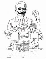 George Washington Carver Coloring Printable Color Pages Sheets Getcolorings Getdrawings Colorings sketch template