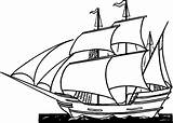 Ship Coloring Pirate Pages Ships Printable Print Cartoon Sheets Boys Sailing Boats Tall Sail Sea sketch template