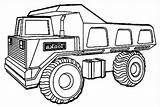 Truck Coloring Pages Tonka Dump Colouring Lorry Drawing Huge Vehicles Ups Lifted Transporter Car Military Army Drawings Kids Color Sheets sketch template