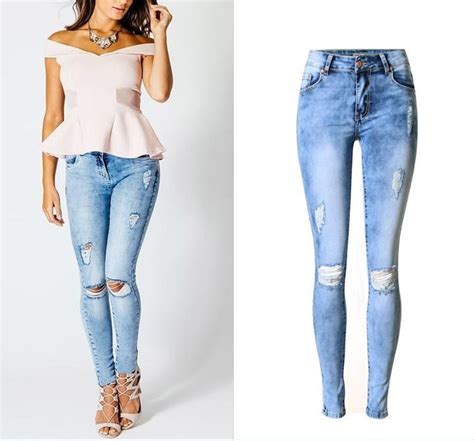 2019 plus size 44 new 2017 hot hole ripped jeans women