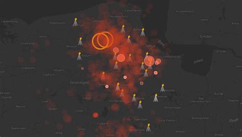 aardbevingen groningen door gaswinning animatie en tijdlijn van gegevens knmigbb data