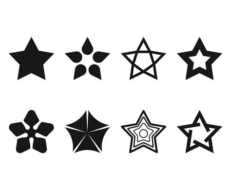 star shape vector art graphics freevectorcom