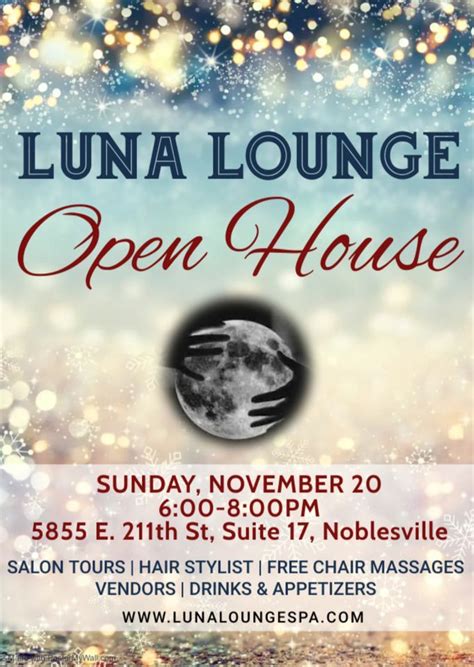luna lounge open house luna lounge salon massage noblesville