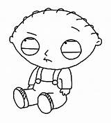 Stewie Griffin Coloring4free sketch template