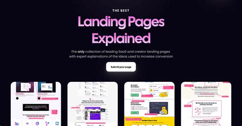 landing pages explained notion