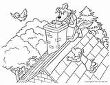 Wolf Coloring Chimney Pigs Little Three Bad Big Clipart Pages Printable Story Pig House Climbing Colors Kids Clipground Brick sketch template