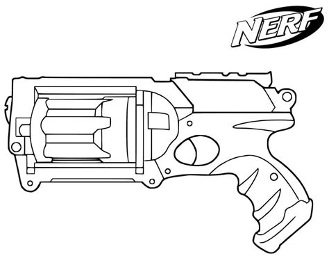 nerf gun coloring page  printable coloring pages  kids images