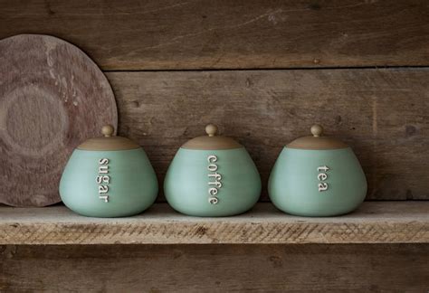 set  tea coffee  sugar pots  glosters pottery