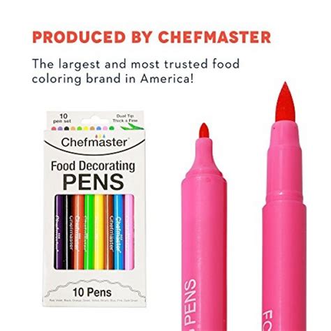 chefmaster food decorating pens edible markers  pack