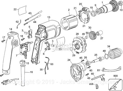 dewalt dw type  parts diagram  drill