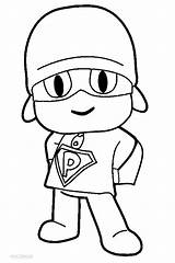 Pocoyo Coloring Pages Print sketch template