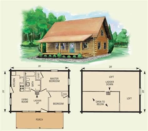 amazing  bedroom log cabin plans  home plans design