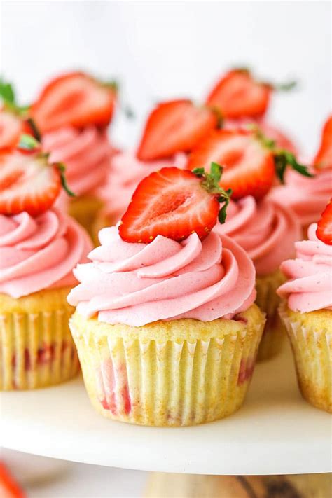fresh strawberry cupcakes cupcake recipe loaded with strawberries
