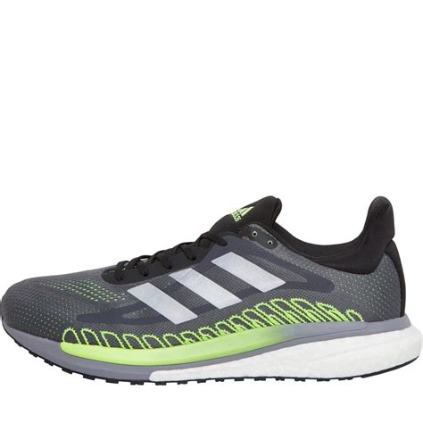 buy adidas mens solarglide st  boost stability running shoes grey fivesilver metallicsignal green