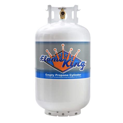 flame king  lbs empty propane cylinder  overfill protection