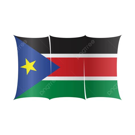 bandera de sudán del sur vector png sudán del sur bandera nacional
