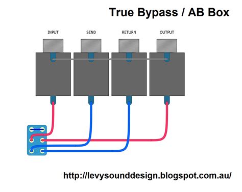 levy sound design true bypass ab box circuit