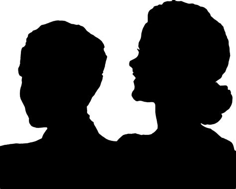 silhouette couple  stock photo public domain pictures