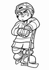 Hockey Coloring Pages Printable Birthday sketch template