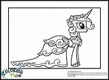 Coloring Princess Pages Pony Cadence Little Wedding Cadance Luna Unicorn Printable Colouring Mlp Dress Print Color Library Clipart Minister Colors sketch template