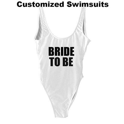 Bride To Be Swimsuit Bachelorette Swimsuit Bachelorette Party Bathing