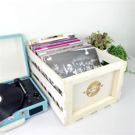 buy crosley record storage crate  rockit record players