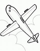 Coloring Pages Airplane Plane Jet Printable Kids Aeroplane Outline Air Drawing Adults Transportation Color Clipart Jumbo Vintage Aircraft Concorde Transport sketch template
