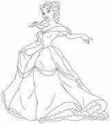 Belle Princess Coloring Pages Disney Beauty Wedding Dresses Color Kids Sheet Printable Colouring Gown Her Print Girls sketch template