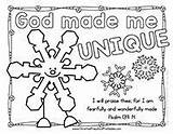 Coloring Bible Pages Christmas Snowflake Unique God Sunday School Verse Made Story Winter Special Kids Children Crafts Church Preschool Lessons sketch template