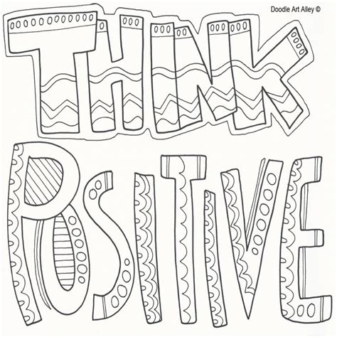 positive coloring page images