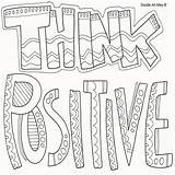 Coloring Pages Doodle Alley Positive Words Sheets Template Getdrawings Printable Color Colorings Getcolorings Print sketch template