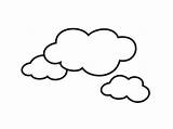 Clouds Coloring Book sketch template