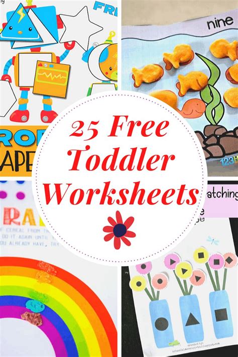 printable toddler worksheets  teach basic skills kids