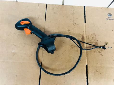 stihl br backpack blower oem complete  throttle handle assy  cable   picclick