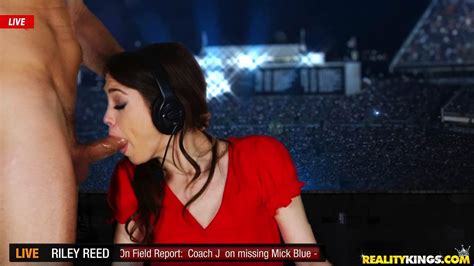 hot news anchor riley reid gets fucked on live air coed cherry
