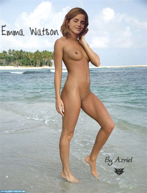 emma watson beach naked fake 001