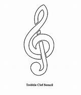Clef Treble Netart Musical Clave sketch template