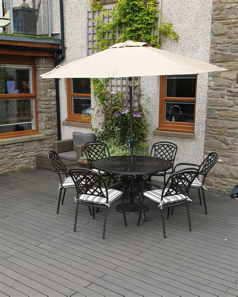 broxden  compact cast aluminium garden furniture set