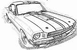 1967 Gt500 Mach Colorare Mustange Mustangs sketch template