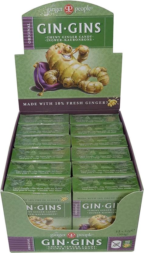 ginger people gin gins chewy ginger candy  pack   amazon