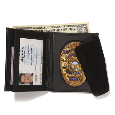 galls hidden badgeidcc wallet police badge wallet police officer badge id wallet leather