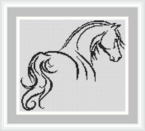 cross stitch  pattern horse