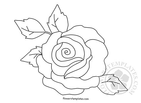 rose flower template printable flowers templates