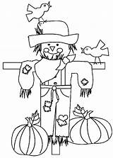 Coloring Thanksgiving Pages Printable Kids Fall Scarecrow Sheets Harvest Color Print Disney Happy Preschool Scarecrows Colouring Box Leaves Activities Treasure sketch template